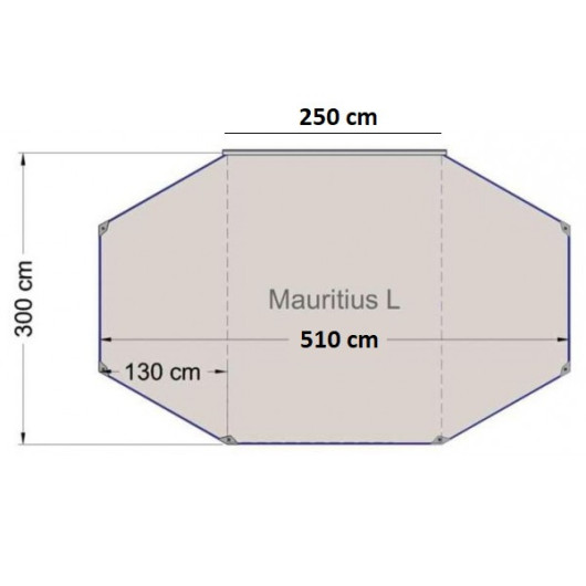 Mauritius L REIMO - solette, toile d'ombrage latérale pour van, fourgon & 4x4