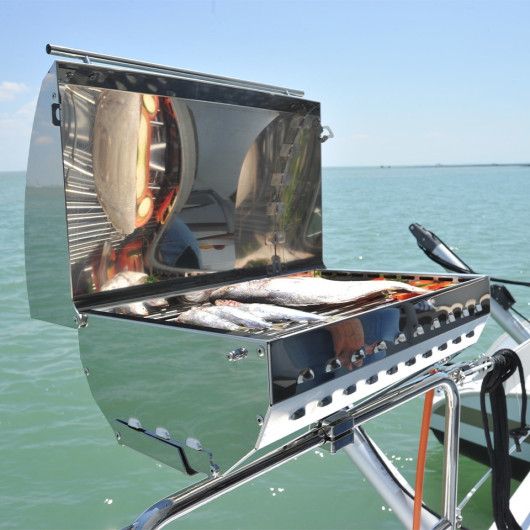 Cook'N Boat ENO - Barbecue tout en inox pour le bateau au charbon de bois