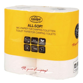All-Soft CAMP4 - Papier toilette WC chimique & portable camping-car, camping & bateau