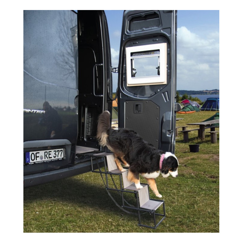 Rampe pliable pour chien CAMP4 - escalier accès camping-car et fourgon  aménagé - H2R Equipements