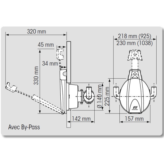 Pump 1038 PLASTIMO - pompe de cale pour bateau 40,5 L/min à poignée intégrée
