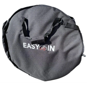 Housse de roue EASY IN - accessoire pour ranger la roue de votre vélo à bord du van ou camping-car.