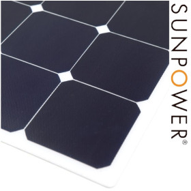 Panneau solaire souple et flexible noir 125W avec régulateur MPPT Bluetooth smart.