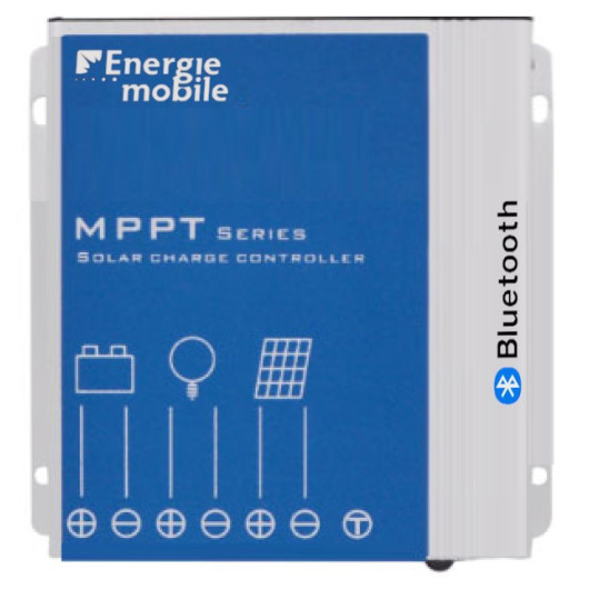 ENERGIE MOBILE Kit panneau solaire 105W perc pour bateau et camping-car avec régulateur MPPT.