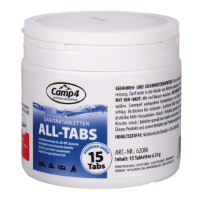 All-Tabs CAMP4 - sachet d'additif pour les toilettes camping-car & fourgon.