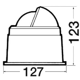 Compas Zennit 3'' sur fût - Rose plate RIVIERA Compas de route en bateau