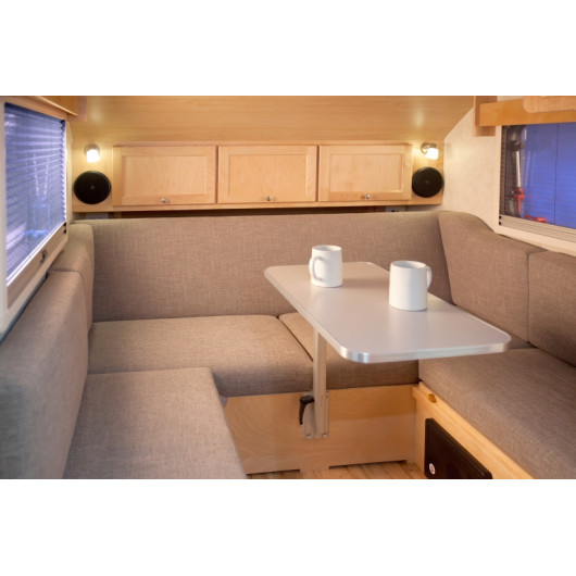 osemar Tables amovibles pour camping-car avec support de table Lagun en  aluminium et panneau de table en polyéthylène