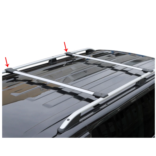 2 barres de toit coulissantes sur rails pour Mercedes Vito 3 (W447