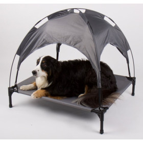 CAMP4 Lit de camp pour chien à ombrelle