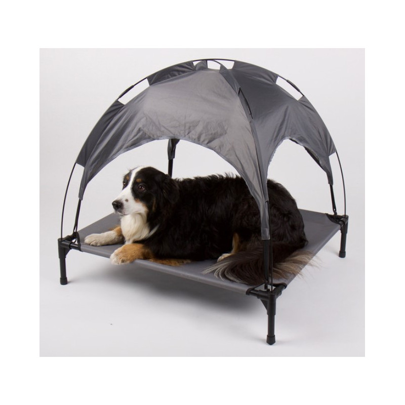 Lit de camp pour chien CAMP4 avec ombrelle de camping-car