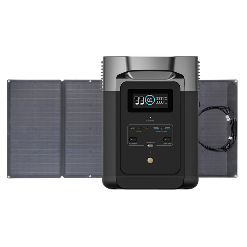 2 pièces Panneau solaire mono 12 V 100 W, EcoFlow – Hoelzle