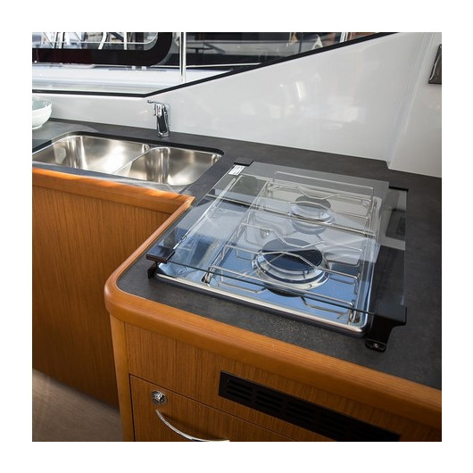 Couvercle en verre ENO - Accessoire plaque de cuisson cuisine mobile - H2R  EQUIPEMENTS