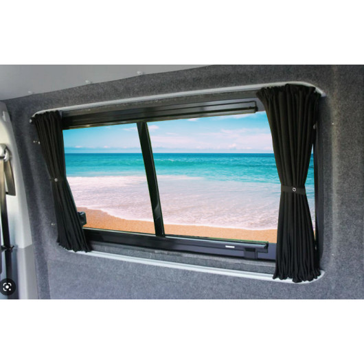 Rideau occultant cabine VW T4 OMAC - Accessoire isolation séparation  fourgon et van aménagés - H2R Equipements