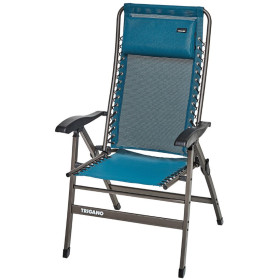 Fauteuil alu Flex TRIGANO - siège, chaise relax de plein air pour camping grand dossier