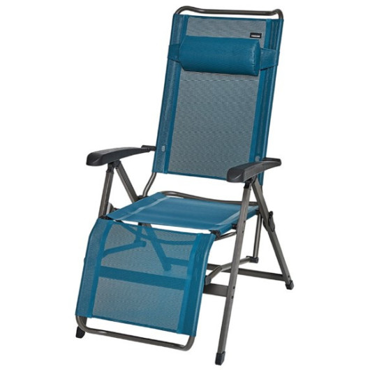Fauteuil relax Alu TRIGANO - siège de plein air pour camping inclinable & pliable