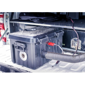 PUNDMANN Chauffage stationnaire mobile 5L + batterie AGM - Chauffage diesel autonome pour van, fourgon