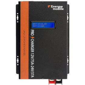 Chargeur grande capacité 75A 12/24V ENERGIE MOBILE Procharger pour batterie lithium ou batterie plomb.