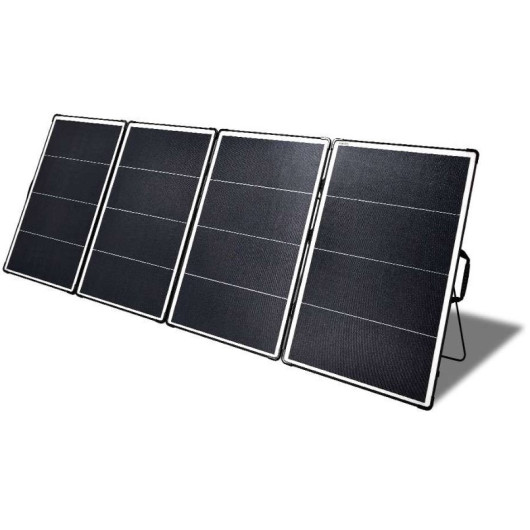 Grand panneau solaire pliable 400W pour batterie lithium portable - H2R  Equipements