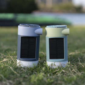 Gonfleur solaire 3 en 1 CAO OUTDOOR - Accessoire pompe gonfleur de camping, bivouac et fourgon aménagé