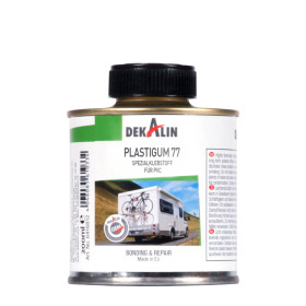 DEKALIN Plastigum 77 - Colle PVC en pot pour réparation d'accessoires de camping, camping-car, fourgon