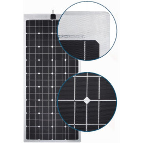 EM Panneau solaire souple PERC Flex 210 W Noir pour fourgon, van et bateau panneau garanti 5 ans