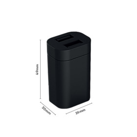 Chargeur double USB HABA Lanciano - Accessoire recharge appareil multimédia pour fourgon, camping-car et bateau