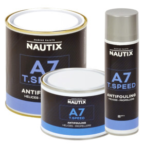 A7 T.Speed Spray 0,5 L NAUTIX - antifouling en aérosol pour hélice & embase de bateau
