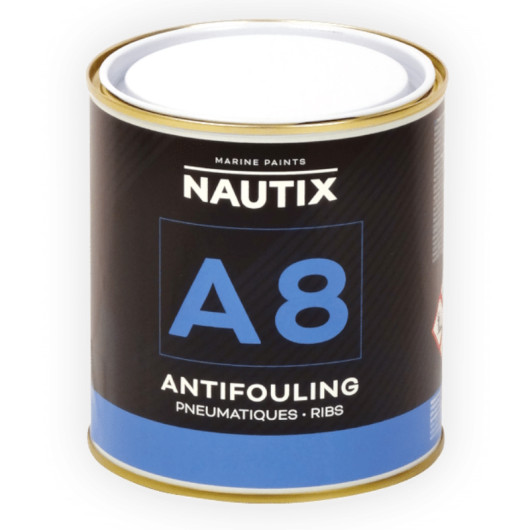 A8 NAUTIX 0,75 L - antifouling boudin bateau semi-rigide (PVC, hypalon...)