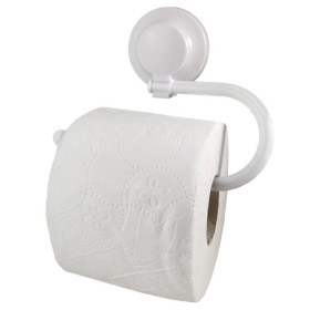 Support ventouse blanc de papier toilettes HABA pour camping-car et bateau