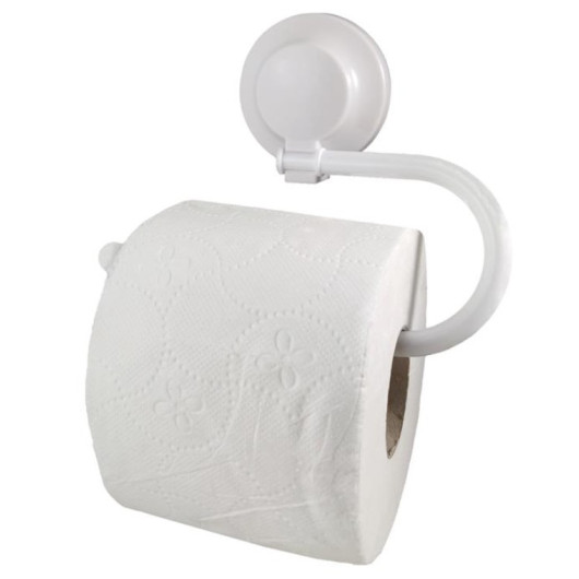 Support ventouse blanc de papier toilettes HABA pour camping-car et bateau  - H2R Equipements