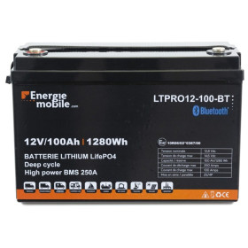 Batterie lithium 100Ahen 12V idéal solaire, professionnel, bateau, van aménagé et camping-car.