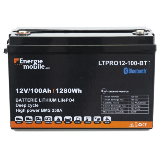 Batterie lithium 12v Camping car