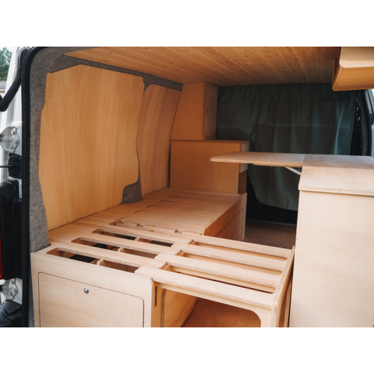 Aménagement amovible lit peigne + coffre pour van utilitaires tous  véhicules - Équipement caravaning
