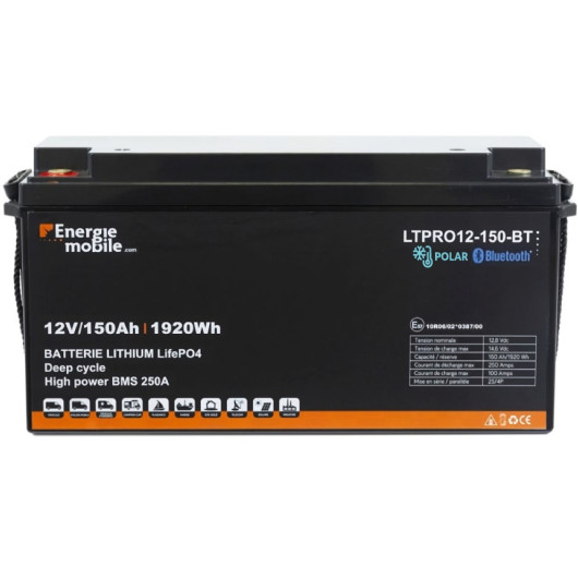 Batterie lithium 150A 12V Polar de chez ENERGIE MOBILE, utilisation par grand froid, recharge -30°C