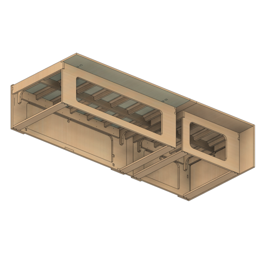 Lit peigne 130 cm SIMPLE VAN - Kit aménagement pour van aménagé - H2R  Equipements
