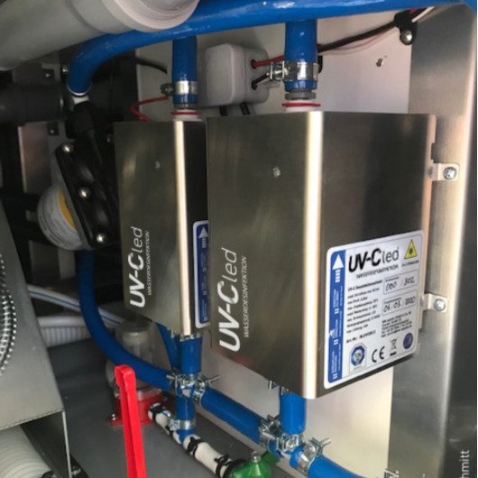 Unité de désinfection d'eau LED UV-C WM AQUATEC - Purification de l'eau pour fourgon, camping-car et bateau