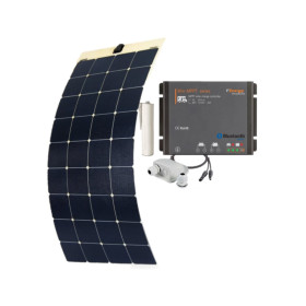 EM Panneau solaire Marine Flex 220 W en kit avec régulateur MPPT.