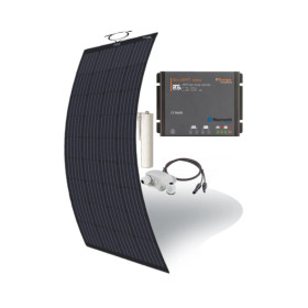 EM KIT Panneau solaire souple PERC Flex 280 BLACK avec régulateur MPPT.