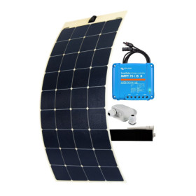 Kit solaire prêt à monter 200W avec VICTRON MPPT 75/15 pour van, fourgon et bateau