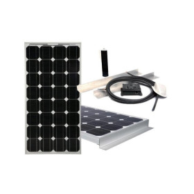 Kit panneau solaire PERC 140 W VECHLINE - pack solaire pour batterie 12V en camping-car, bateau ou van aménagé