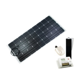 Kit panneau solaire flexible PERC 100 W VECHLINE - pack solaire 12 V pour van, fourgon aménagé ou camping-car