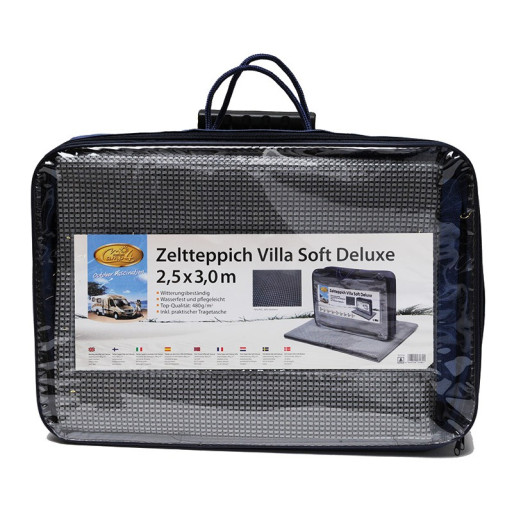 Villa Soft Deluxe gris CAMP4 - tapis de sol, bâche extérieure de caravane, camping-car & camping