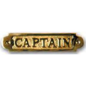 FS Plaque laiton captain