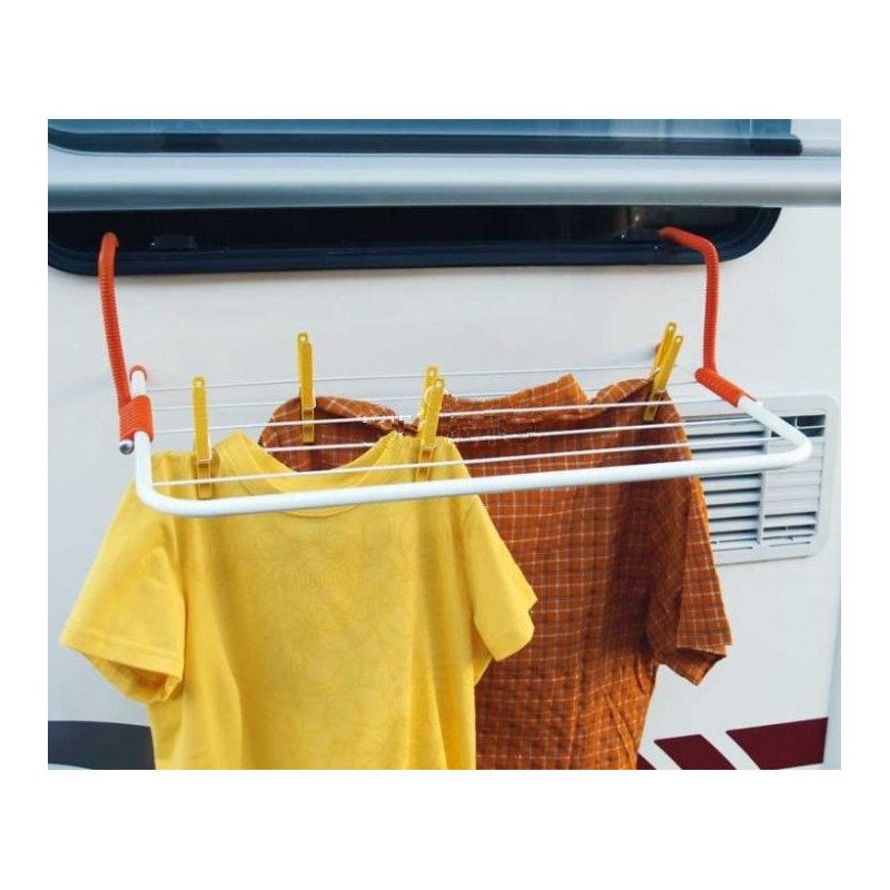 Séchoir, corde & étendage à linge pour plein-air en camping-car, van ou  fourgon aménagé - H2R Equipements