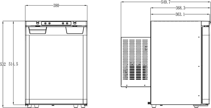 frigo LR40L Carbest fourgon aménagé