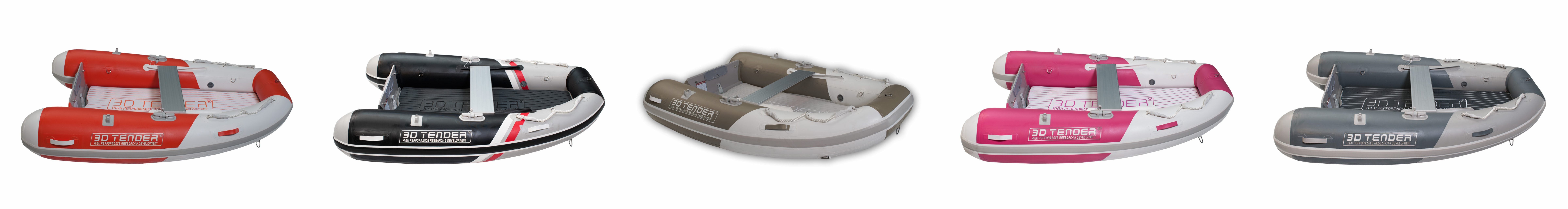Coloris de l'annexe gonflable 3D Tender Twin Fastcat 200
