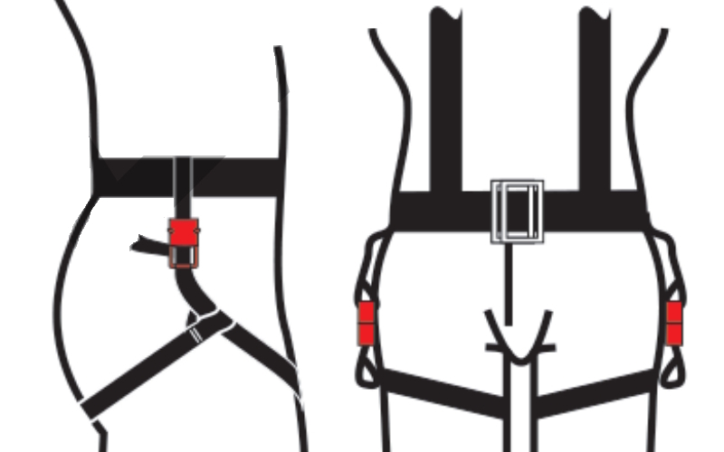Installation double sous-cutale | Sous-cutale Lalizas pour gilet de sauvetage
