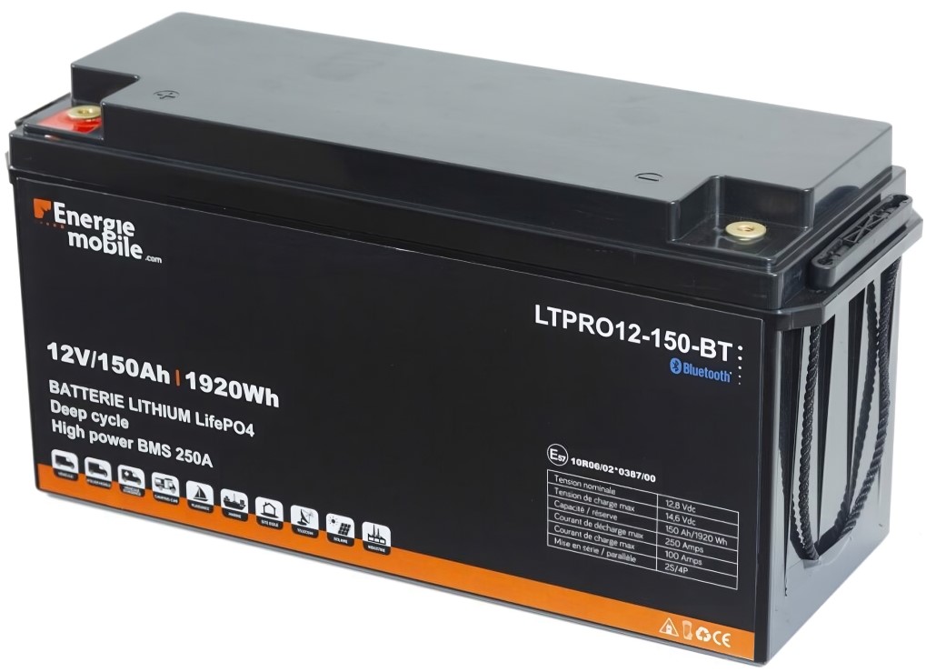 Batterie décharge lente power battery 12v 100ah - Équipement caravaning